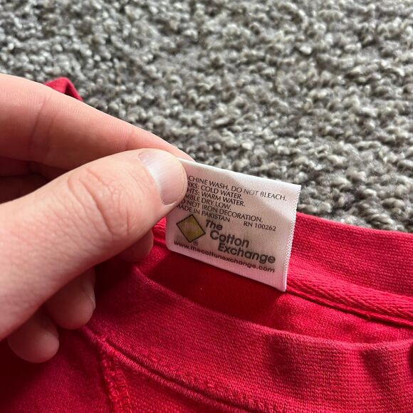 Vintage UNLV Runnin Rebels Crewneck Sweatshirt Pullover Red Size Large 90s - Picture 5 of 7